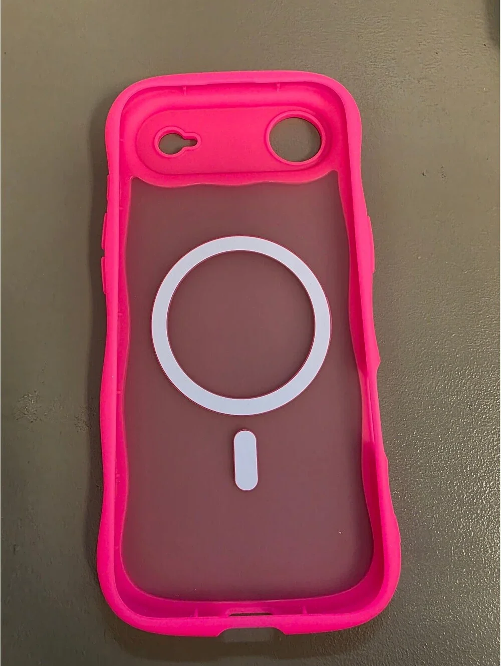 Pink Silicone iphone air 2025 Protective Phone Case with MagSafe Compatibility